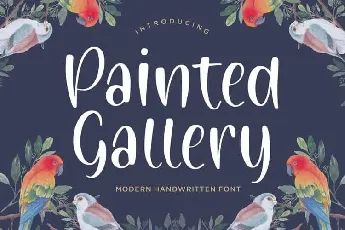 Painted Gallery Handwritten font