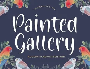 Painted Gallery Handwritten font