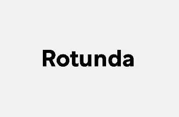 Rotunda Family font