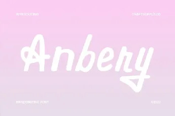 Anbery font