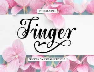 Finger Script font