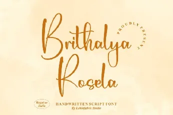 Brithalya Rosela font