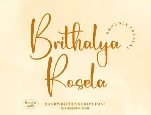 Brithalya Rosela font