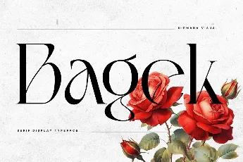 Bagek - Demo Version font