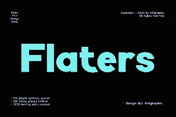 Flaters font