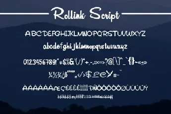 Rollink Script font