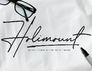 Holimount font