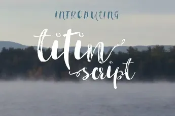 Titin Brush font