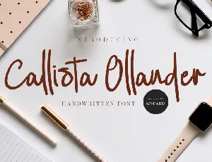 Callista Ollander Script font