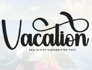 Vacation Script Typeface font