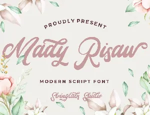 Mady Risaw Modern Script font