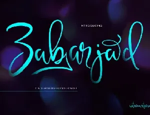 Zabarjad font