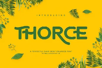 Thorce Rounded Sans font