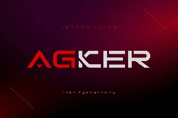 Agker font