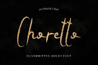 Choretto Demo font