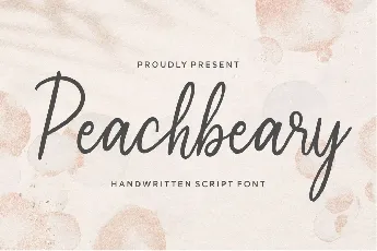 Peachbeary font