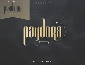 Pandora Display font