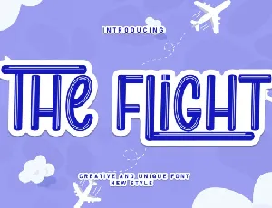 The Flights Display font