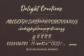 Delight Creations font