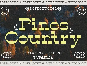 Pines Country font