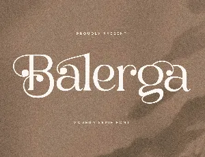 Balerga font