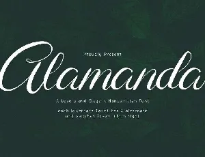 Alamanda font