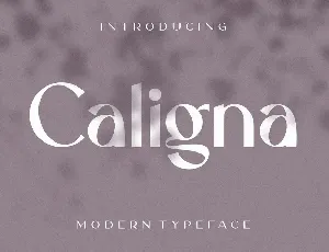 Caligna font