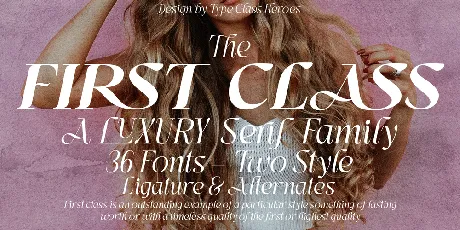 First Class Demo font