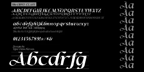 First Class Demo font