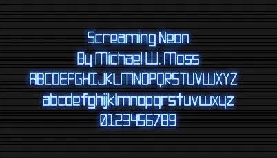 Screaming Neon font