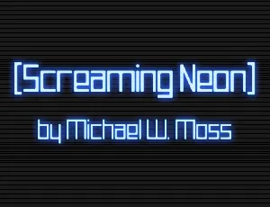 Screaming Neon font