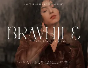 Bravhile DEMO font