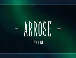 Arrose font