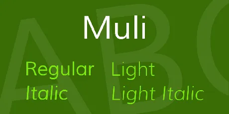 Muli font