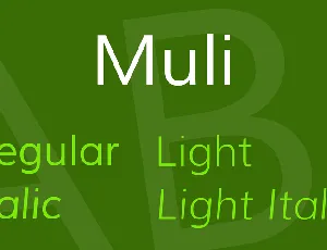 Muli font