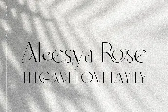 Aleesya Rose font