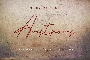 Amstroms font