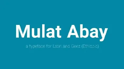 Mulat Abay Sans Serif Family font