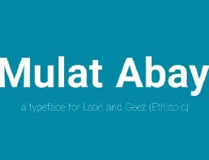 Mulat Abay Sans Serif Family font