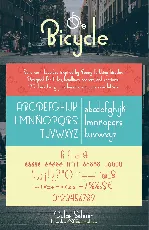 Bicycle Typeface font