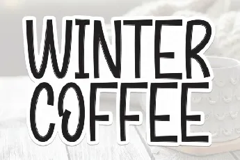 Winter Coffe Display font