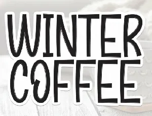 Winter Coffe Display font