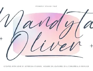 Mandyta Oliver font