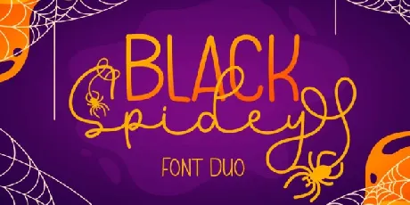 Black Spidey Duo font