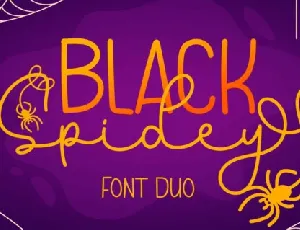 Black Spidey Duo font