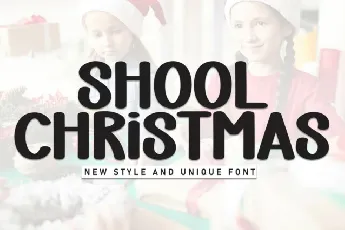 School Christmas Display font