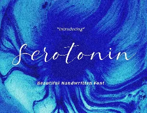 Serotonon Handwritten Script font