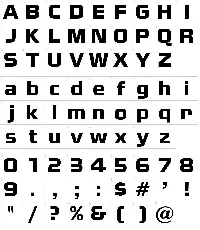 Nissan font