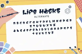 Life Hacks font