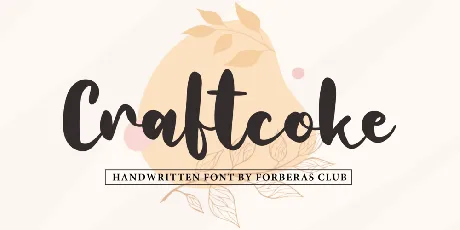 Craftcoke font